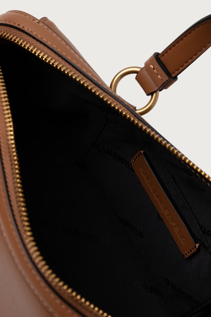 Torebka crossbody damska skórzana K/AUTOGRAPH Karl Lagerfeld brązowy B4W30206