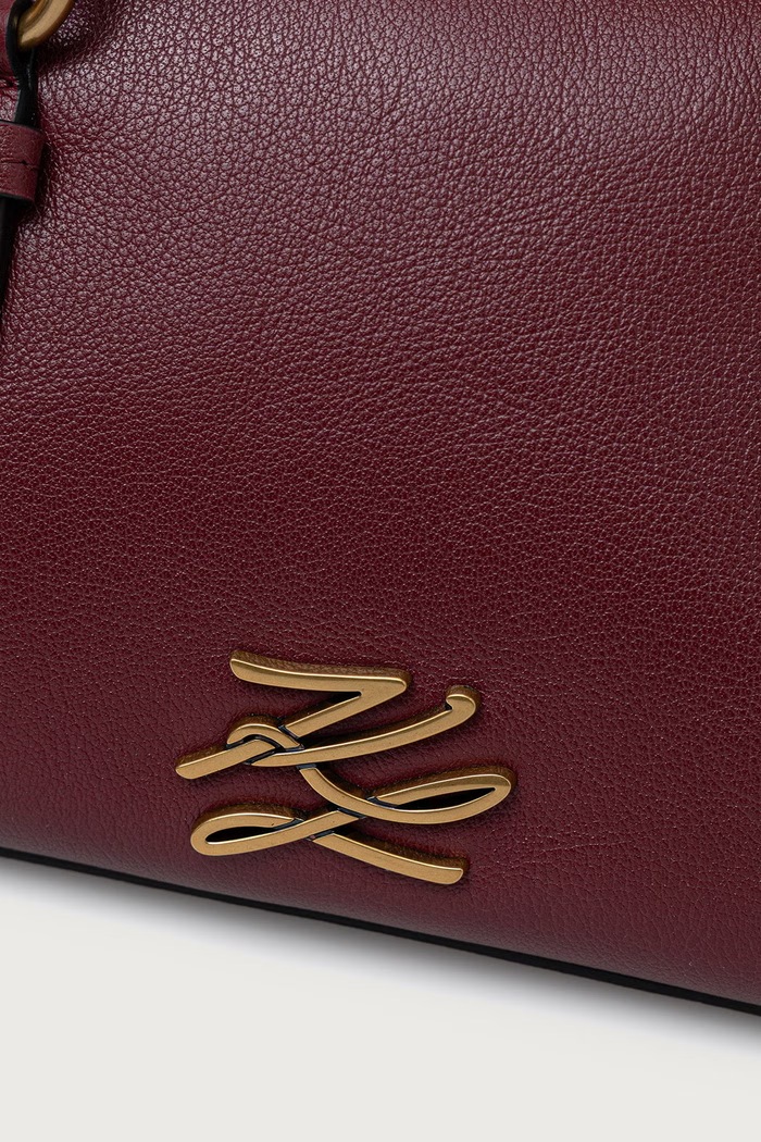 Crossbody kabelka dámska kožená K/AUTOGRAPH Karl Lagerfeld B4W30206 červená