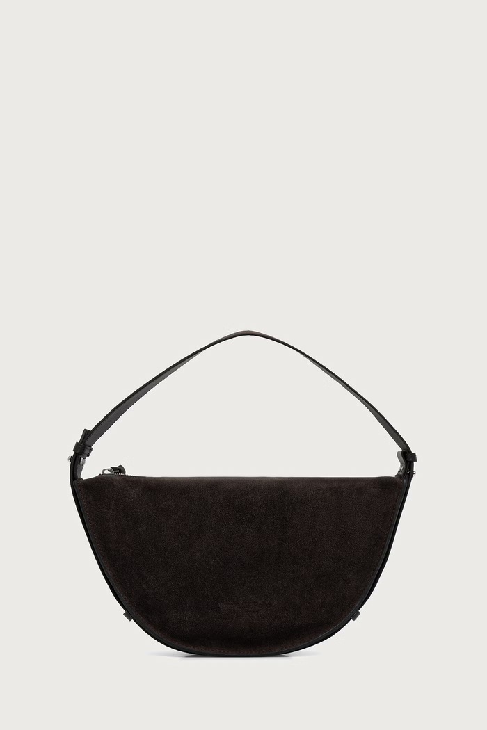 Marc O'Polo Torebka crossbody damska zamszowa brązowy 5000016980
