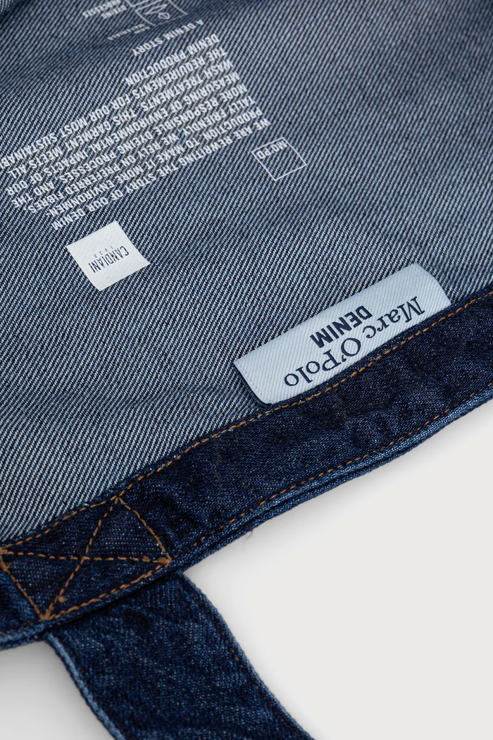 Torebka tote damska jeansowa Marc O'Polo niebieski 5000014471