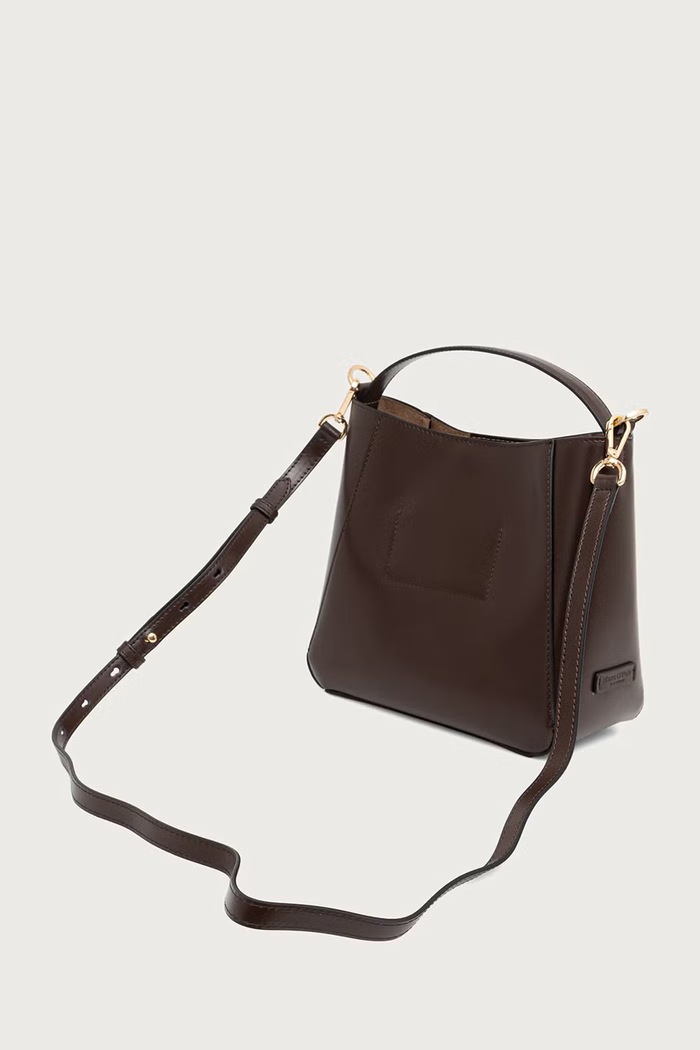 Akcesoria Marc O'Polo Torebka crossbody damska skórzana 5000013660 brązowy