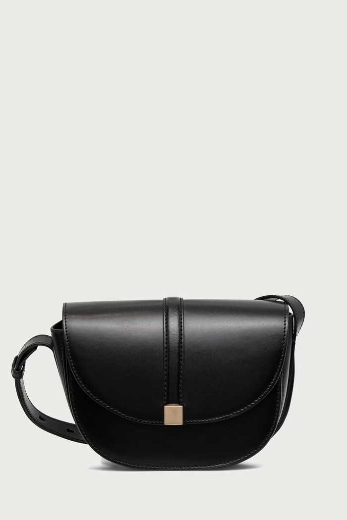 Marc O'Polo Torebka crossbody damska skórzana czarny 5000013659