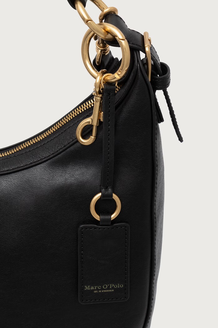Torebka crossbody damska skórzana Marc O'Polo 5000013607 czarny