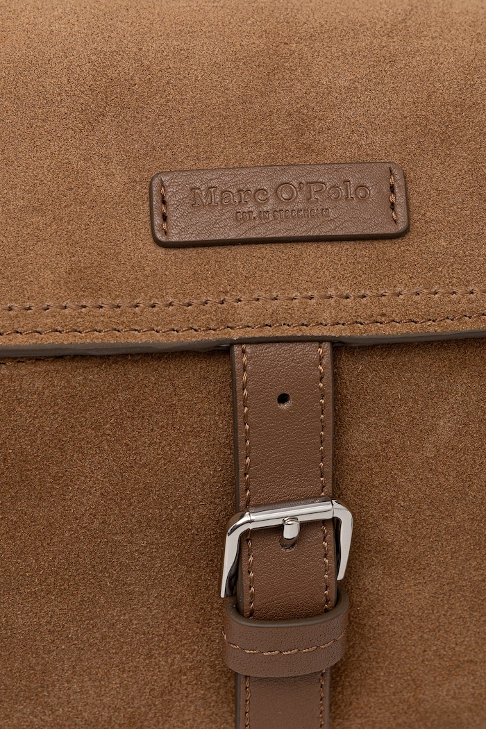 Torebka crossbody damska zamszowa Marc O'Polo 5000013569 brązowy