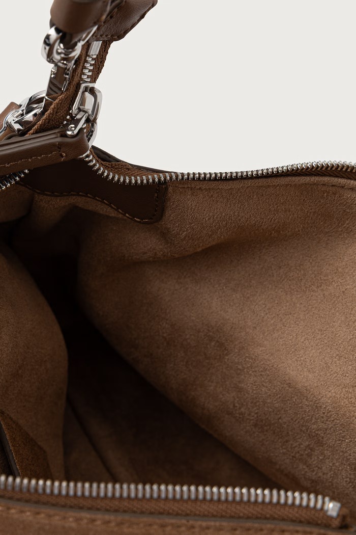 Torebka crossbody damska zamszowa Marc O'Polo brązowy 5000013568