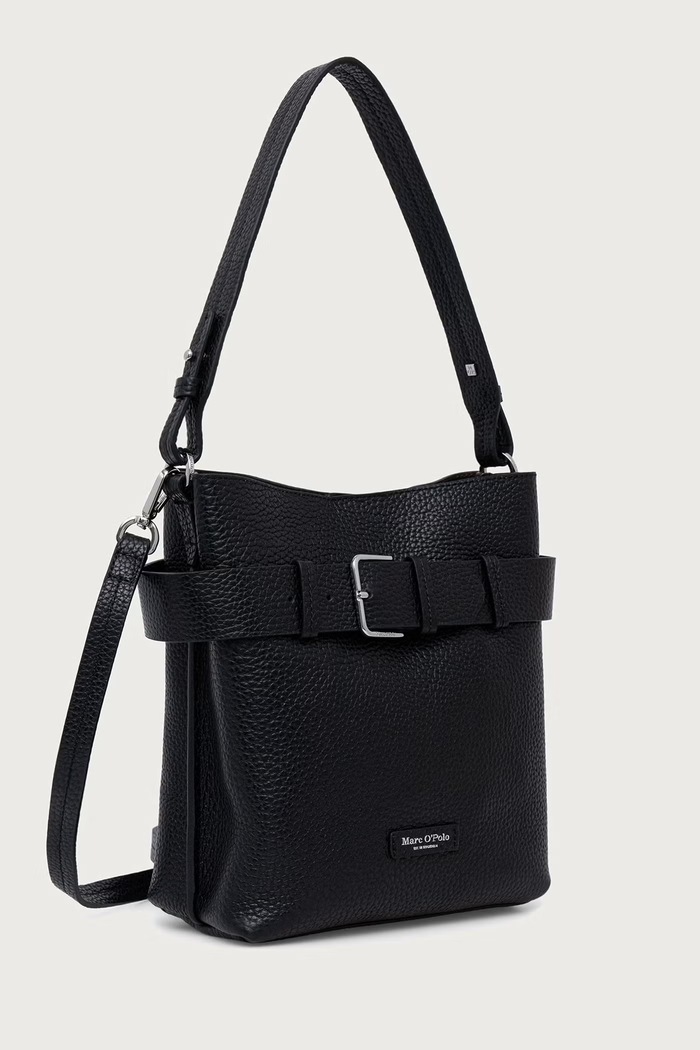 Marc O'Polo Torebka crossbody damska skórzana 5000013496 czarny AW26