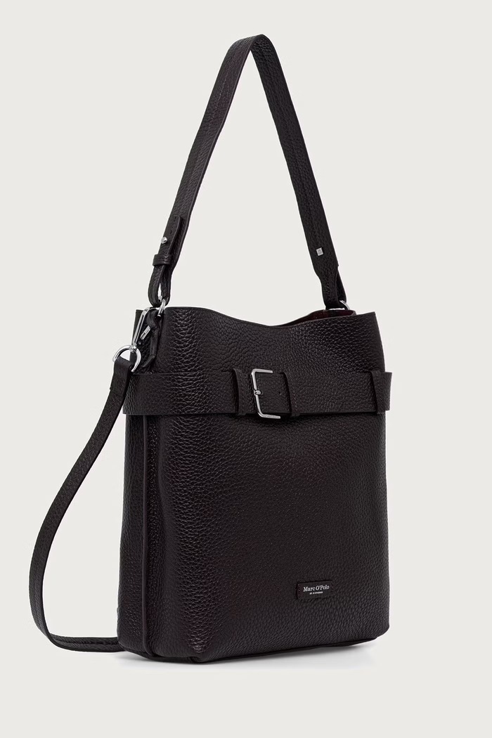 Marc O'Polo Torebka tote damska skórzana 5000013495 bordowy AW26