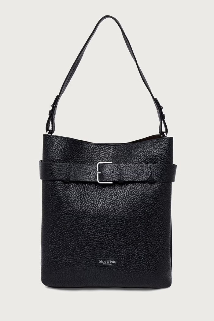 Marc O'Polo Torebka tote damska skórzana czarny 5000013495