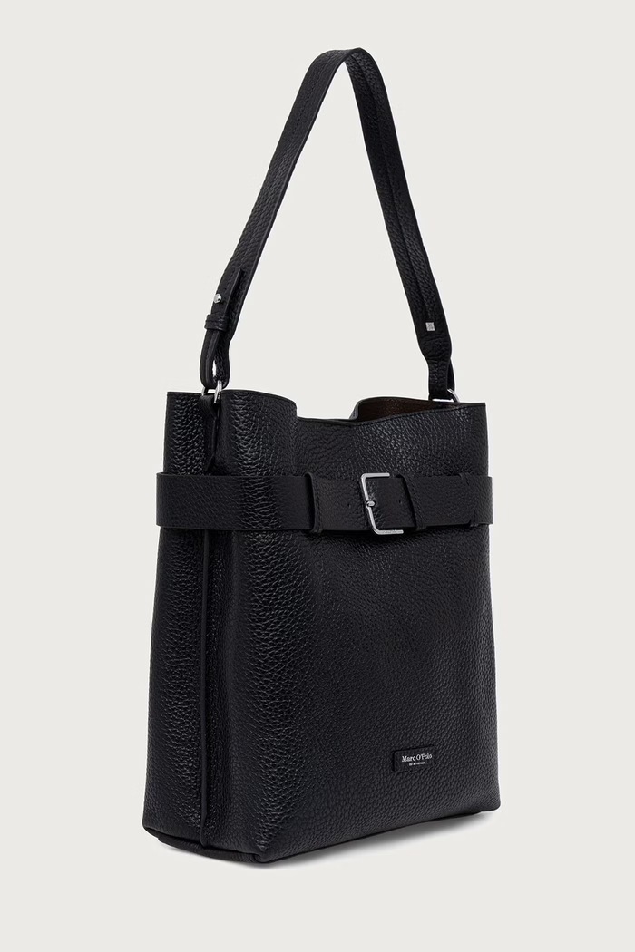 Marc O'Polo Torebka tote damska skórzana 5000013495 czarny AW26