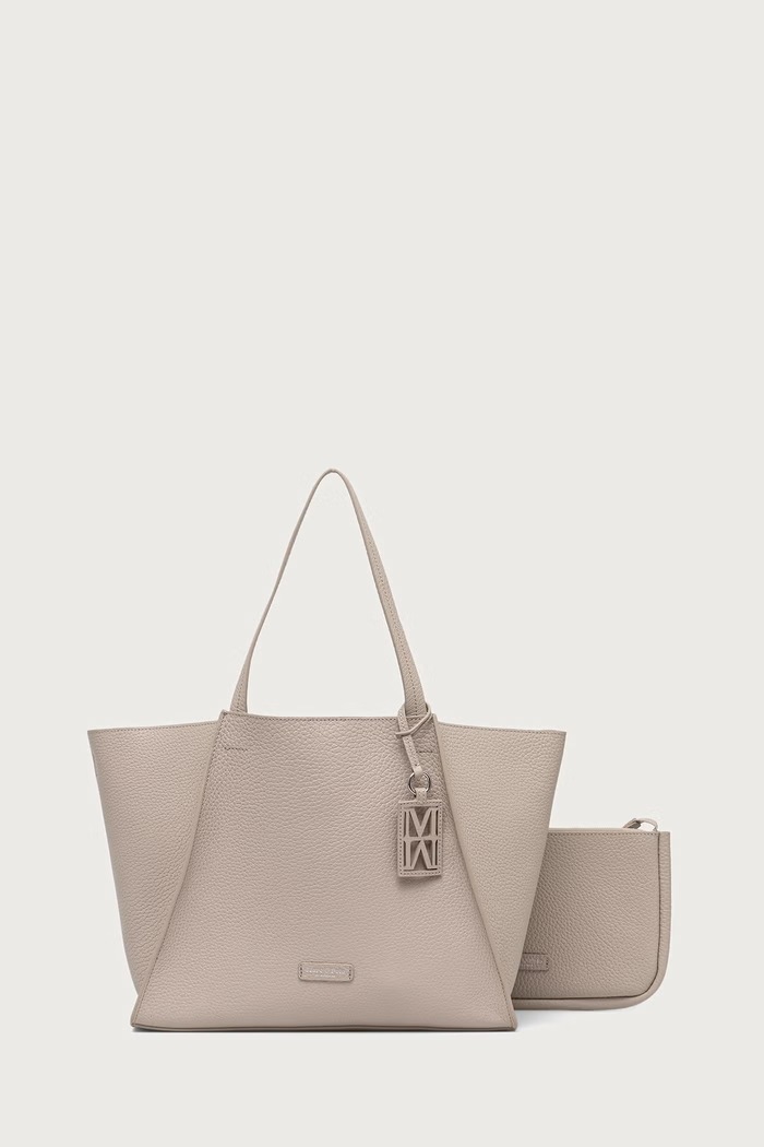 Marc O'Polo Torebka shopper damska skórzana beżowy 5000013492