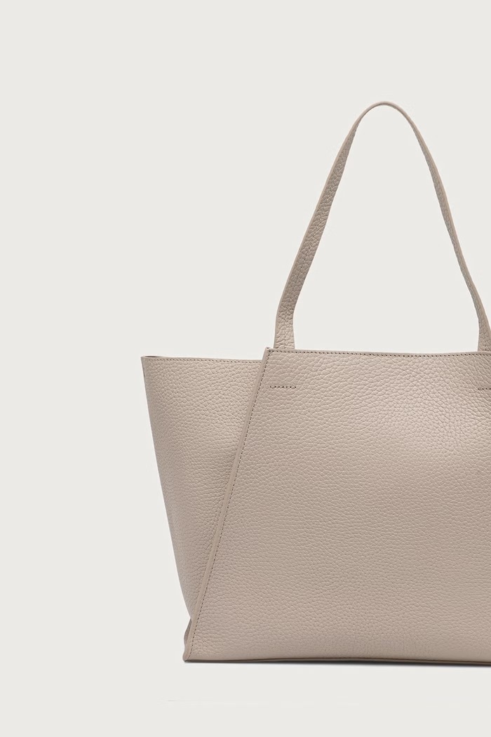 Akcesoria Marc O'Polo Torebka shopper damska skórzana 5000013492 beżowy