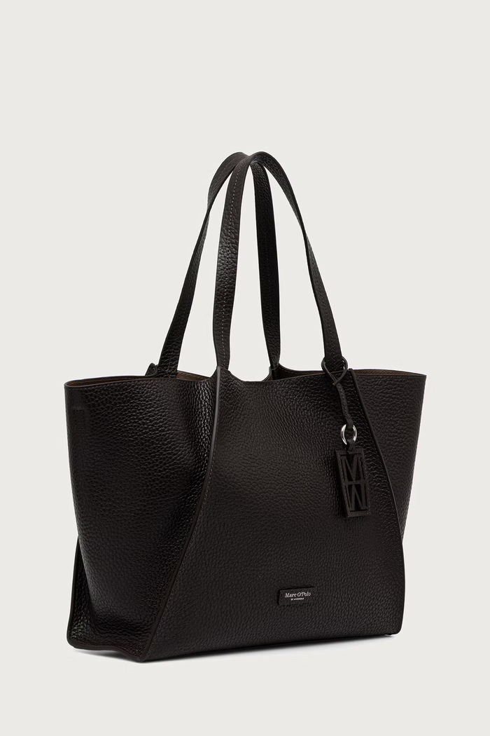 Marc O'Polo Torebka shopper damska skórzana 5000013492 brązowy AW26