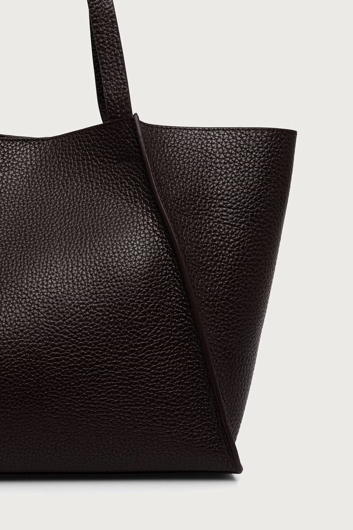 Akcesoria Marc O'Polo Torebka shopper damska skórzana 5000013492 bordowy