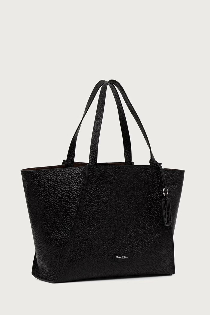 Marc O'Polo Torebka shopper damska skórzana 5000013492 czarny AW26