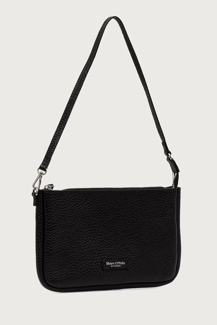 Torebka shopper damska skórzana Marc O'Polo czarny 5000013492