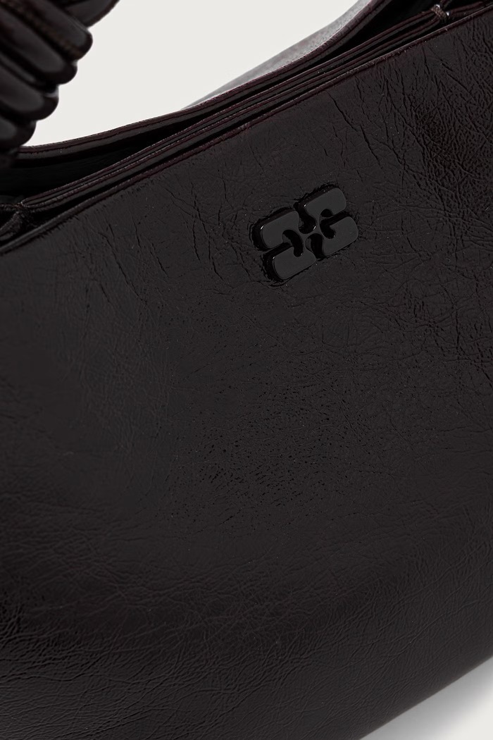 Bou Small Deep Shine torebka crossbody damska GANNI C2100076 brązowy