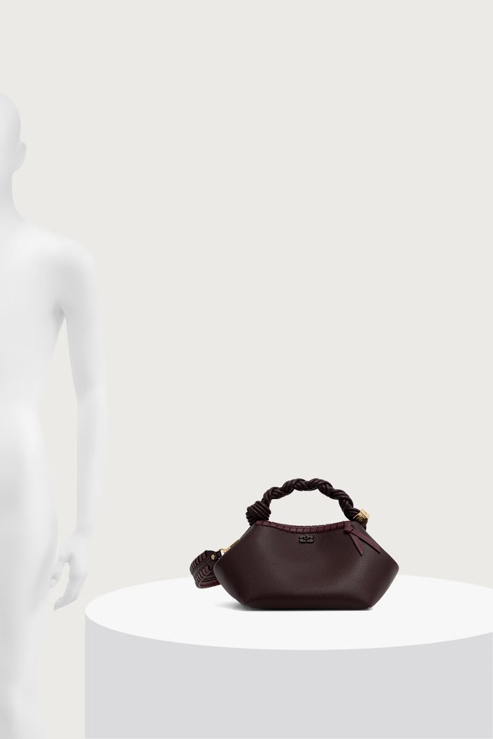 GANNI Bou Small Tressé torebka crossbody damska z imitacji skóry C2100052