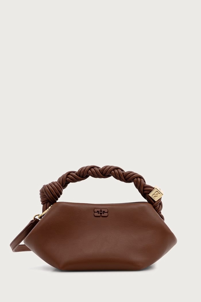 GANNI Bou Mini Butter torebka crossbody damska brązowy C2100035