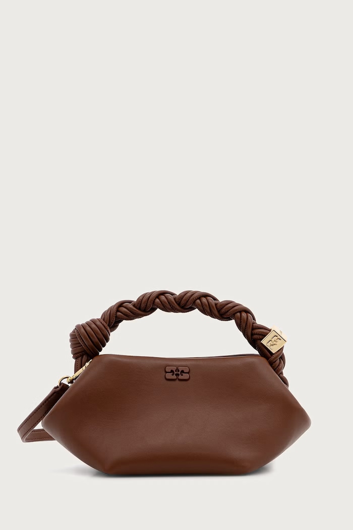 GANNI Bou Mini Butter torebka crossbody damska brązowy C2100035