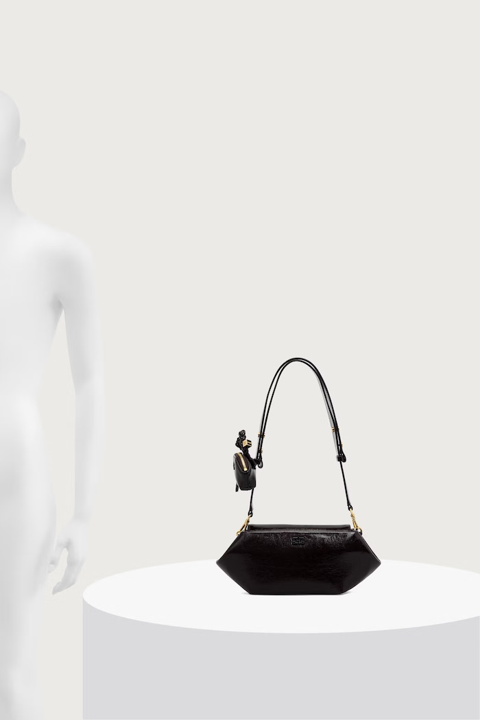 GANNI Bou East/West Deep Shine torebka crossbody damska C1040071