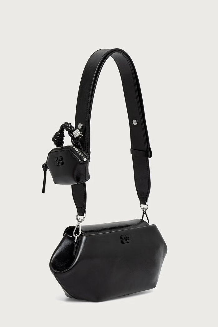 GANNI Bou East/West Box torebka crossbody damska C1040069 czarny AW26