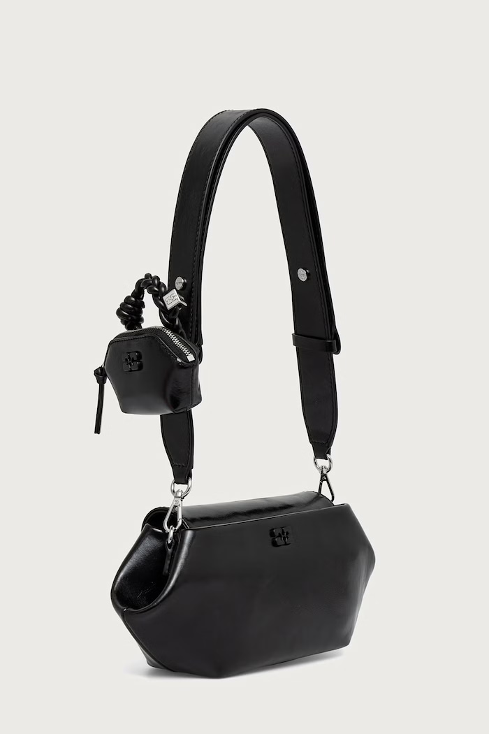 GANNI Bou East/West Box torebka crossbody damska C1040069 czarny AW26