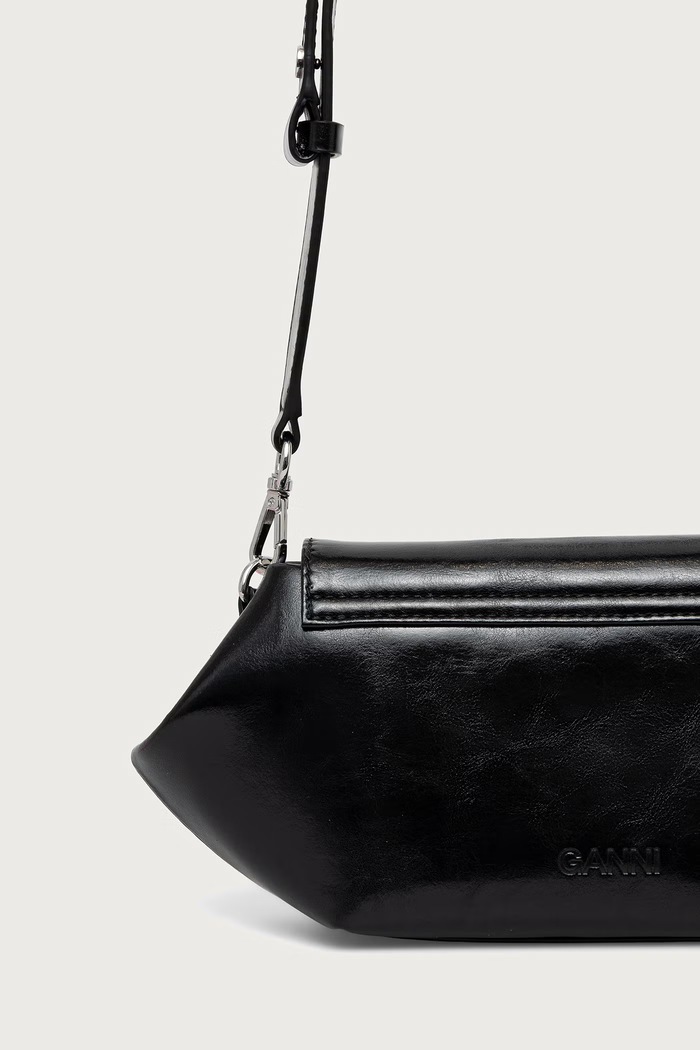 Akcesoria GANNI Bou East/West Box torebka crossbody damska C1040069 czarny