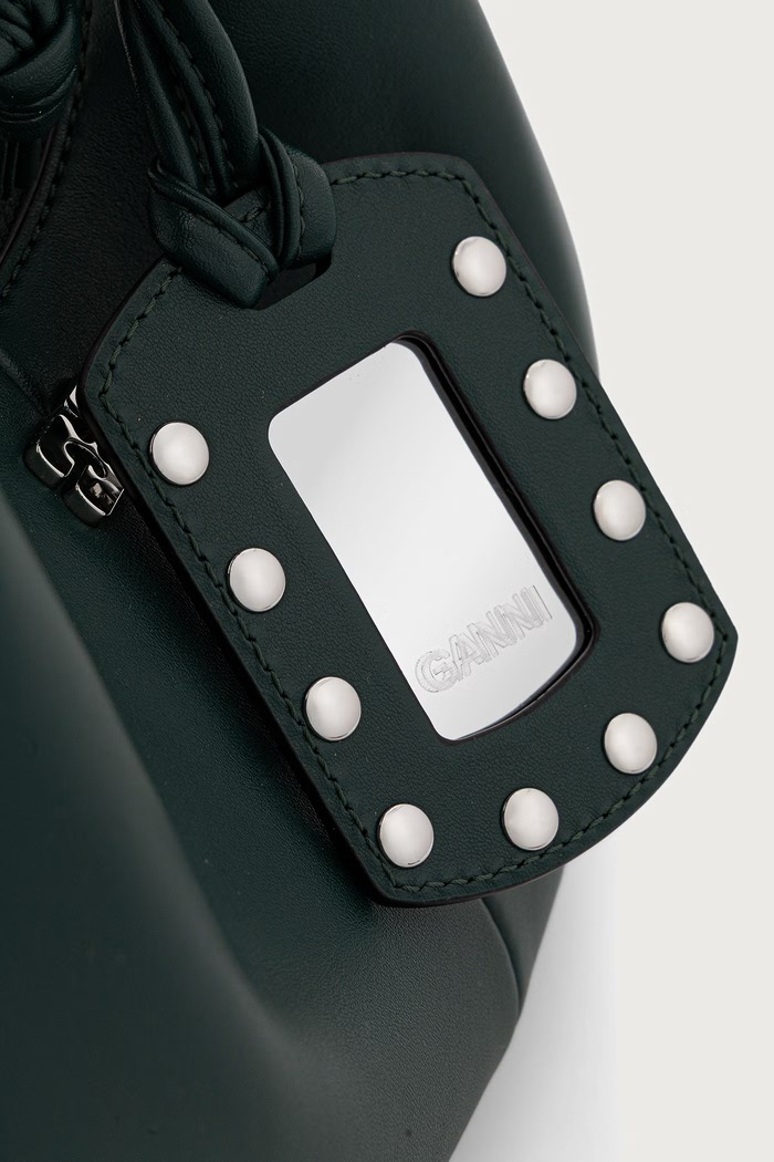 Hobo Mini Studs torebka damska GANNI C1040031 zielony