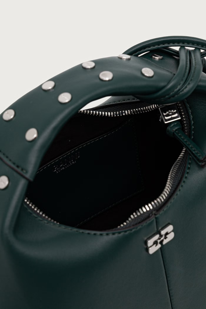 Hobo Mini Studs torebka damska GANNI zielony C1040031