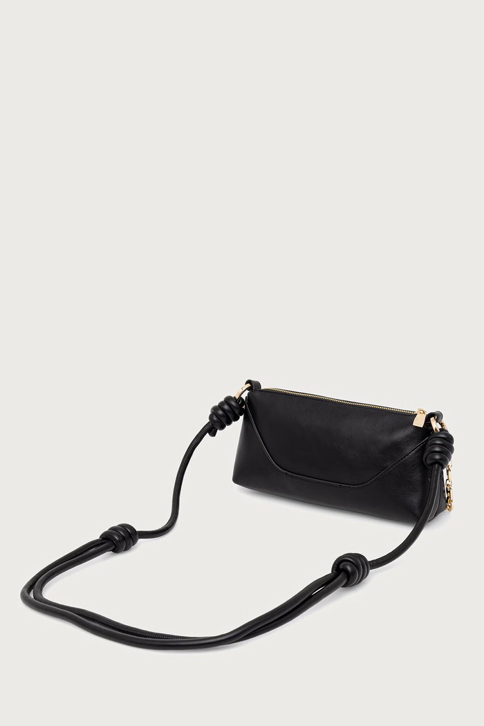Akcesoria Lola Casademunt torebka crossbody damska z imitacji skóry LS2604040 czarny