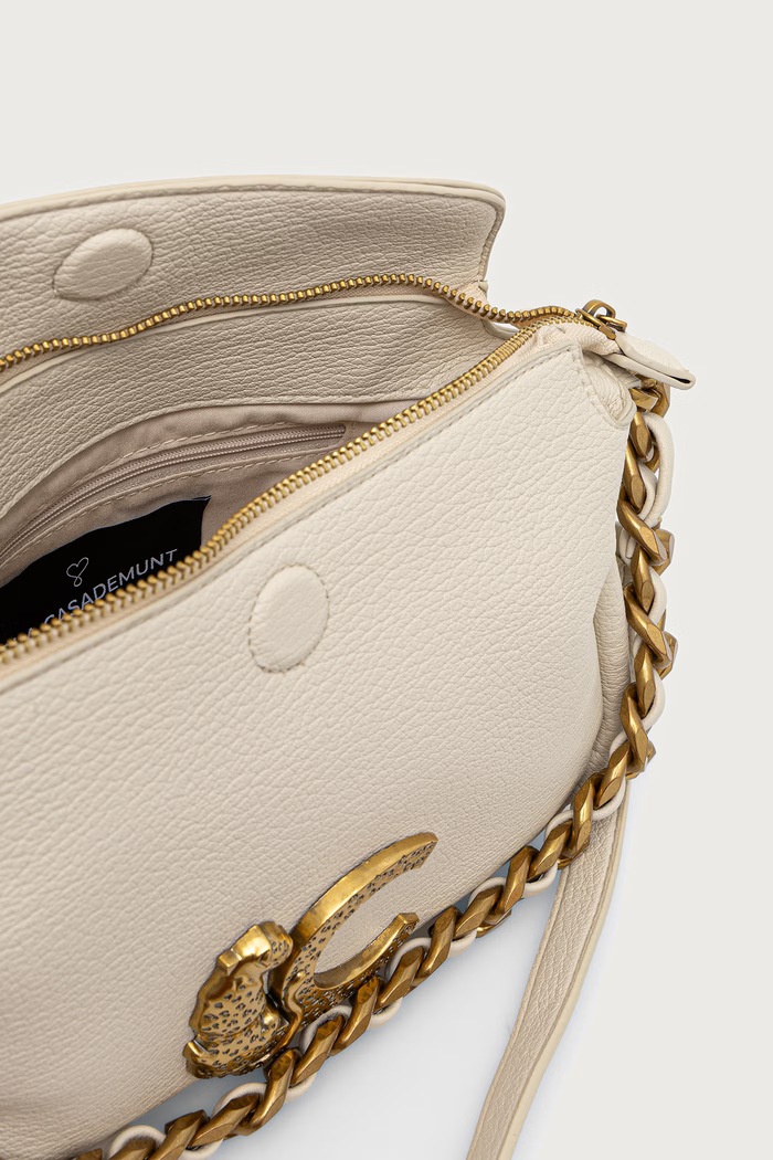 Lola Casademunt torebka crossbody damska z imitacji skóry LS2604075 beżowy