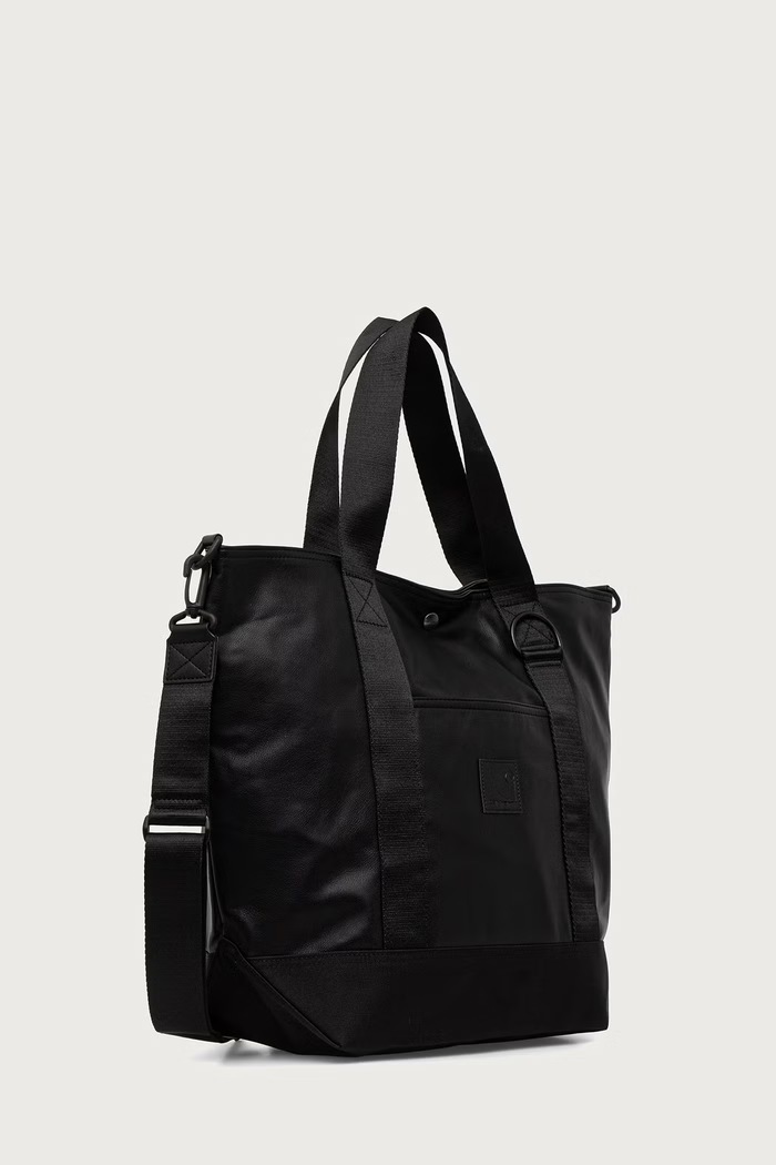 Carhartt WIP Arizona Tote Bag torebka shopper damska z imitacji skóry I037068 czarny AW26