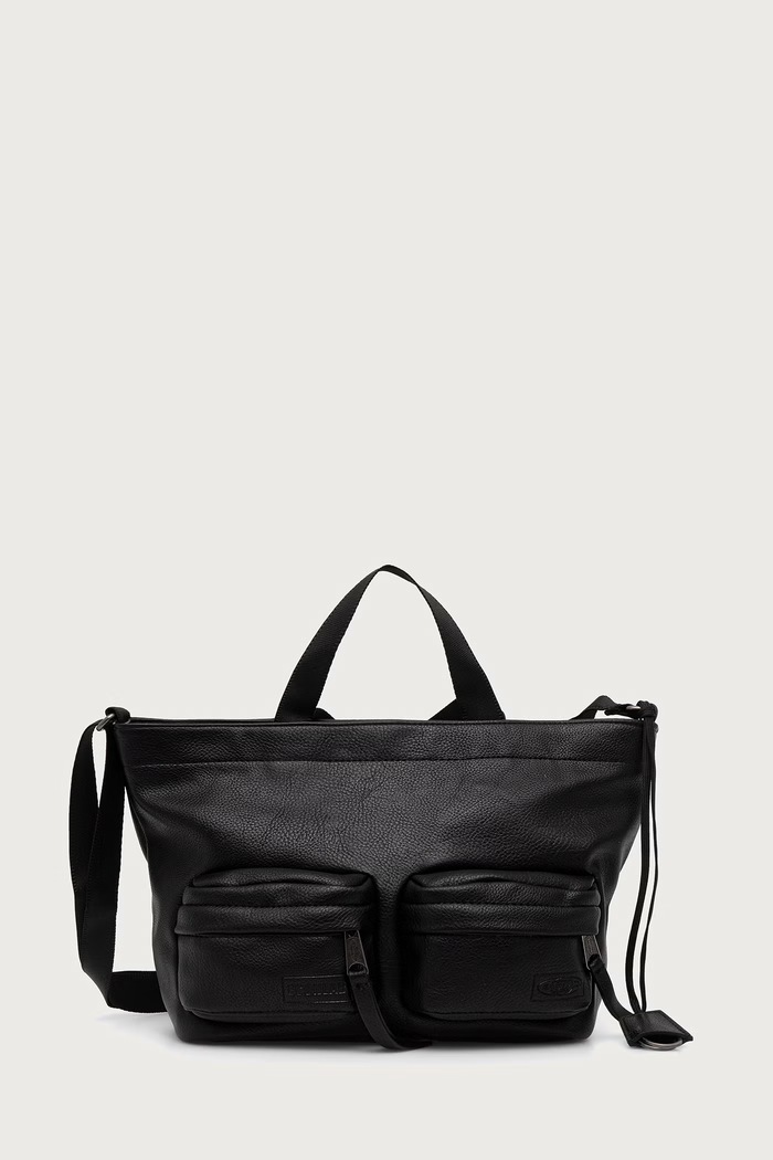 Eastpak x EGONLAB torebka damska z imitacji skóry czarny EK0A5BONF0M