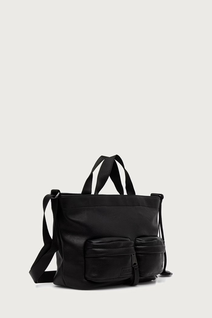 Eastpak x EGONLAB torebka damska z imitacji skóry EK0A5BONF0M czarny AW26