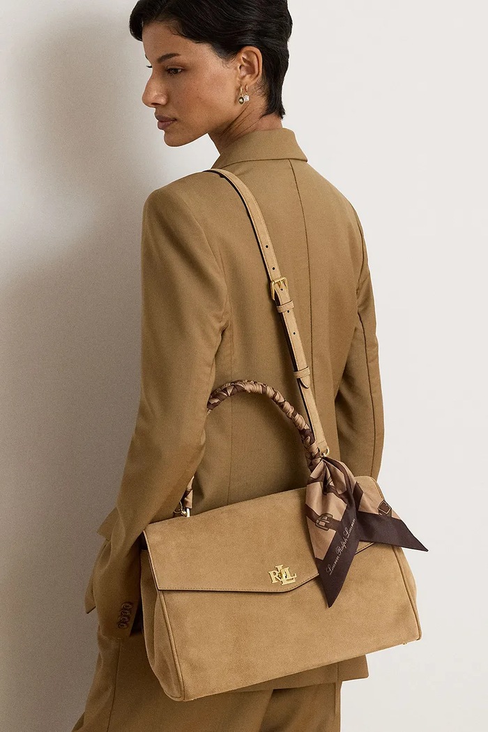 Lauren Ralph Lauren Torebka shopper damska zamszowa 431P18402