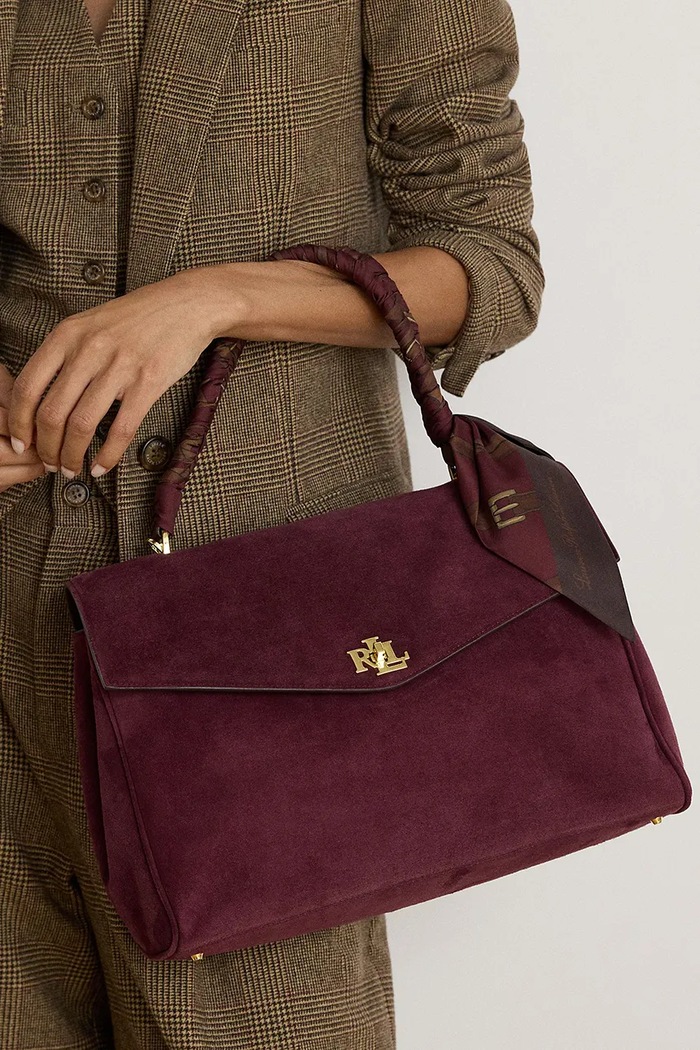 Lauren Ralph Lauren Torebka shopper damska zamszowa 431P18402