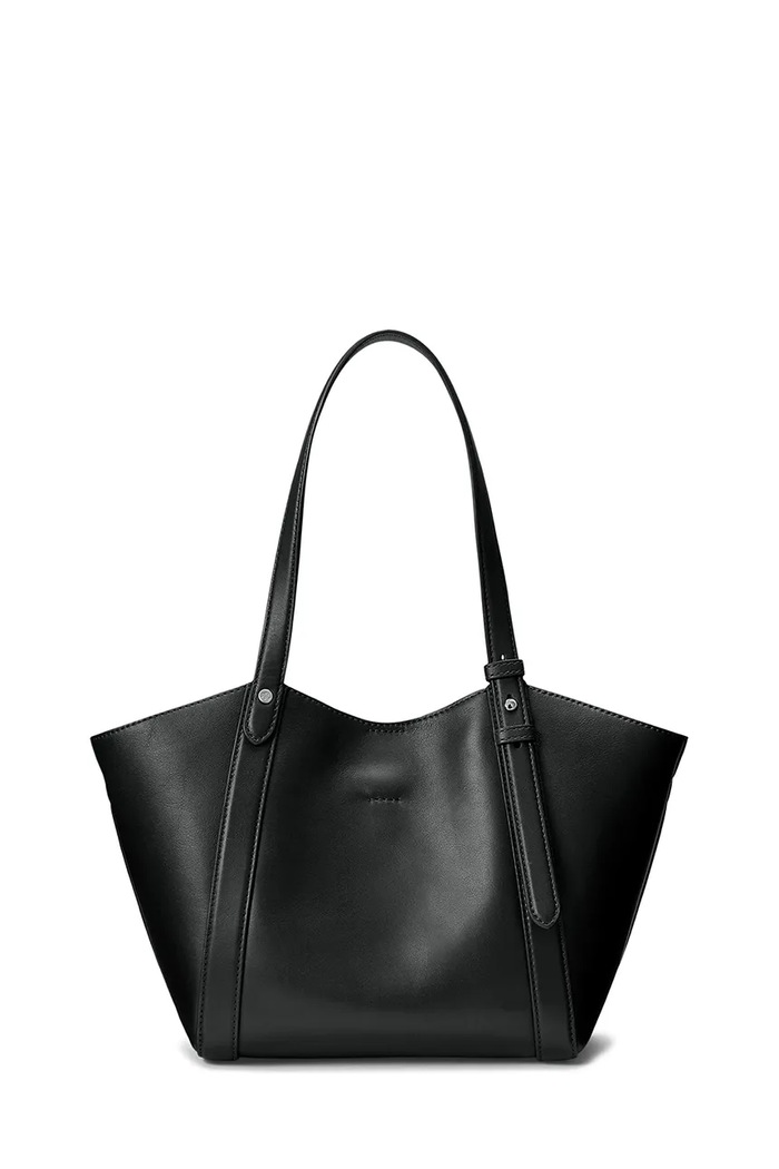 Lauren Ralph Lauren Torebka tote damska skórzana 431P18711 czarny AW26