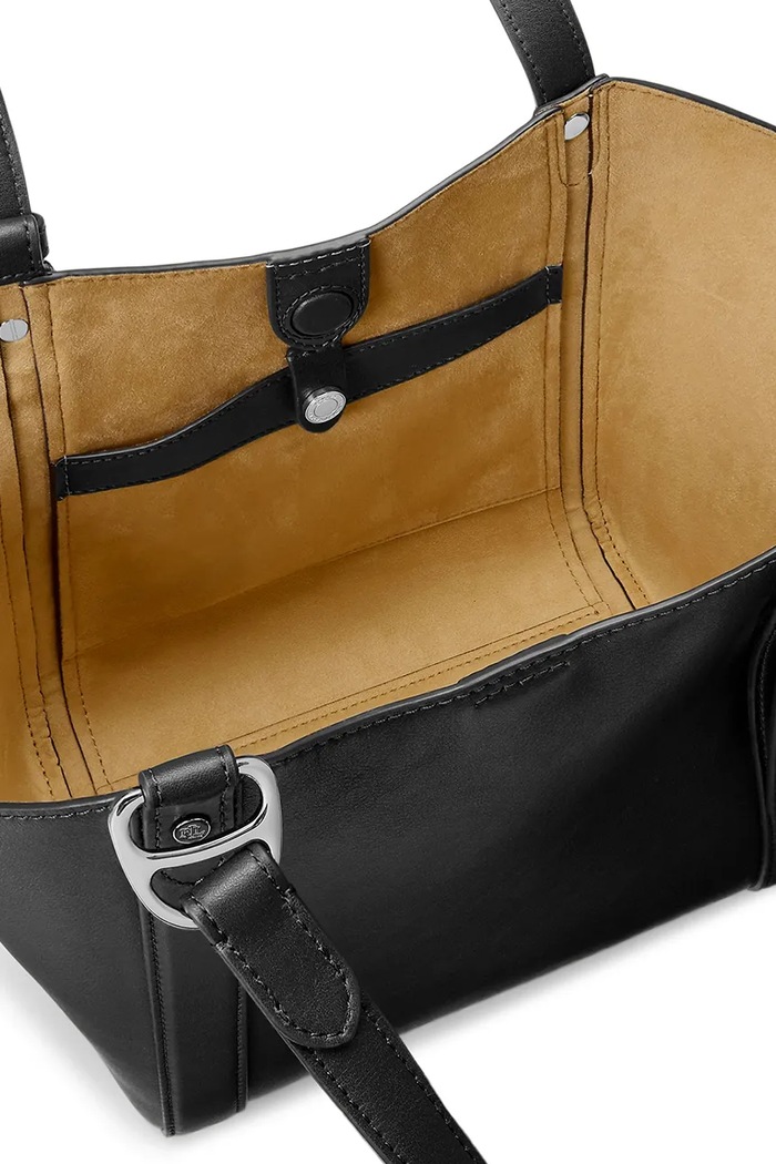 Torebka tote damska skórzana Lauren Ralph Lauren 431P18711 czarny
