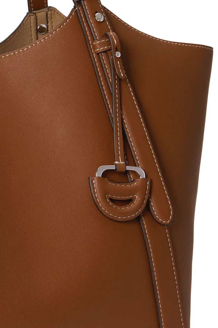 Torebka tote damska skórzana Lauren Ralph Lauren 431P18709 brązowy