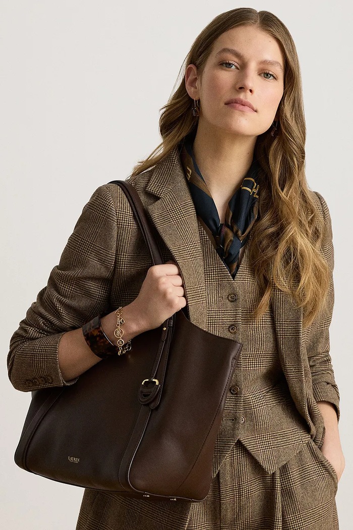 Lauren Ralph Lauren Torebka tote damska skórzana 431P18709