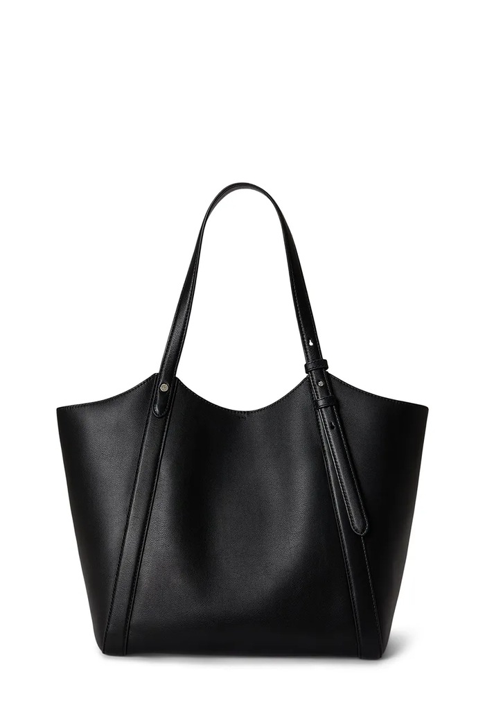 Lauren Ralph Lauren Torebka tote damska skórzana 431P18709 czarny AW26