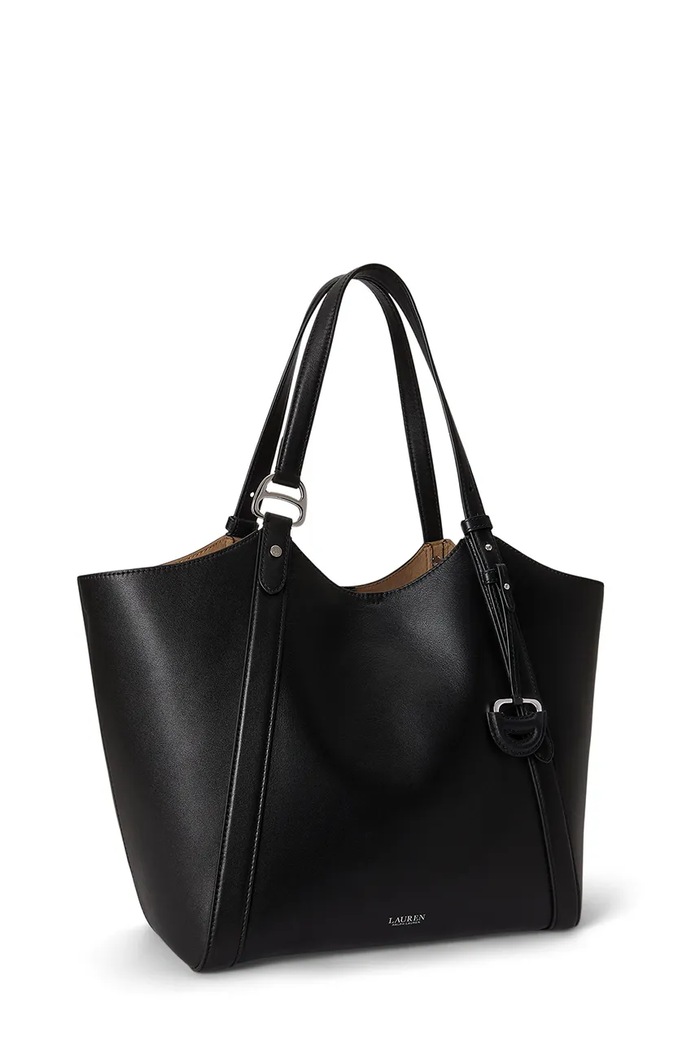 Akcesoria Lauren Ralph Lauren Torebka tote damska skórzana 431P18709 czarny