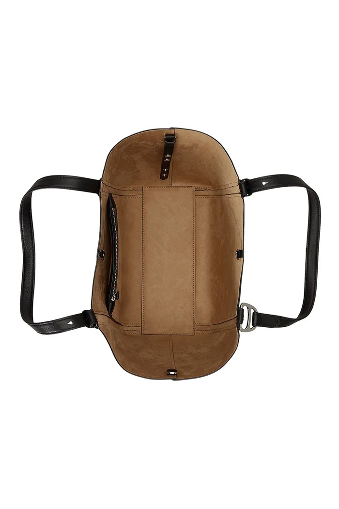 Torebka tote damska skórzana Lauren Ralph Lauren czarny 431P18709