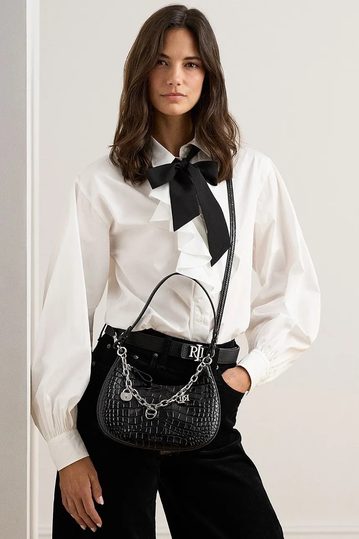 Lauren Ralph Lauren Torebka crossbody damska skórzana 431P18669