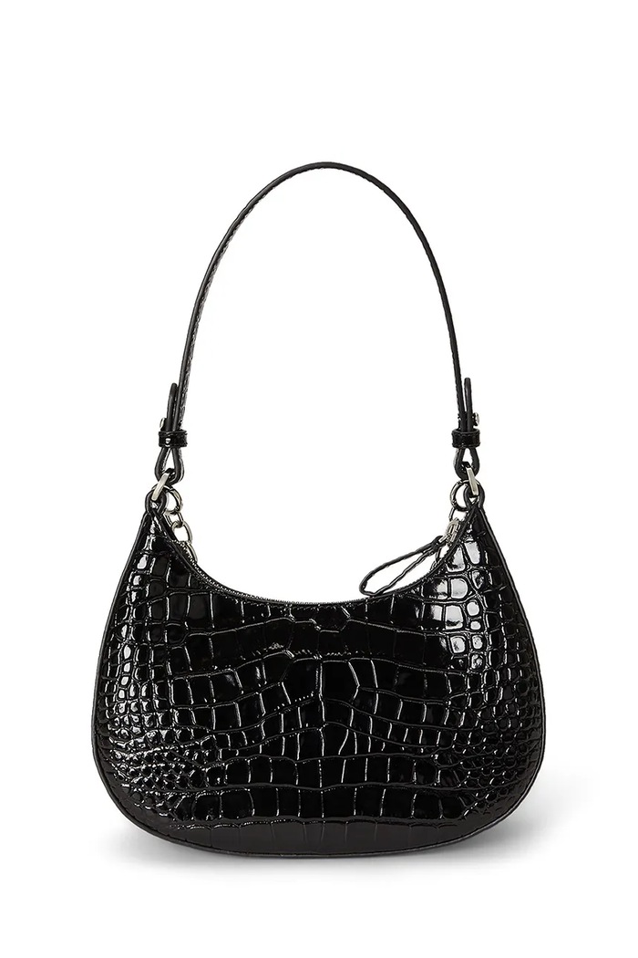 Lauren Ralph Lauren Torebka crossbody damska skórzana 431P18669 czarny AW26