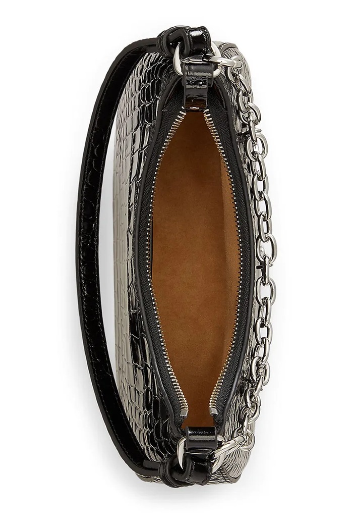 Torebka crossbody damska skórzana Lauren Ralph Lauren czarny 431P18669