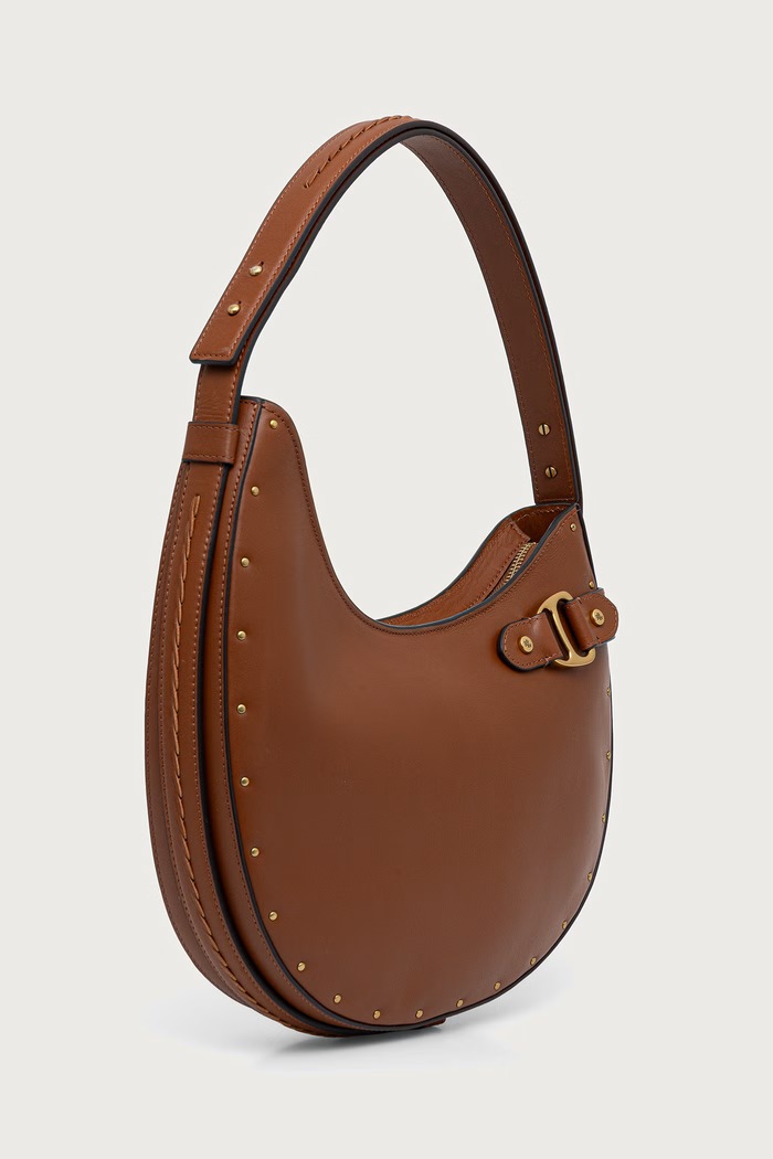 Lauren Ralph Lauren Torebka damska skórzana 431P18660 brązowy AW26