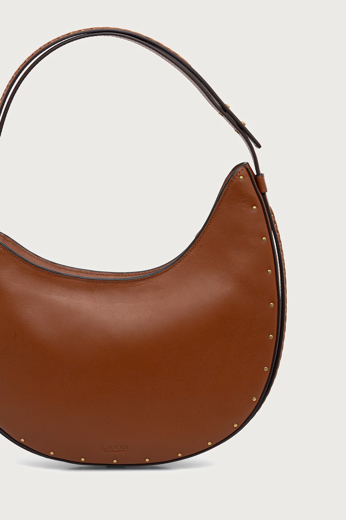 Akcesoria Lauren Ralph Lauren Torebka damska skórzana 431P18660 brązowy
