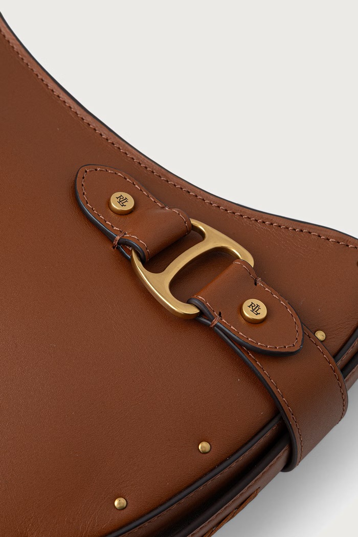 Torebka damska skórzana Lauren Ralph Lauren 431P18660 brązowy