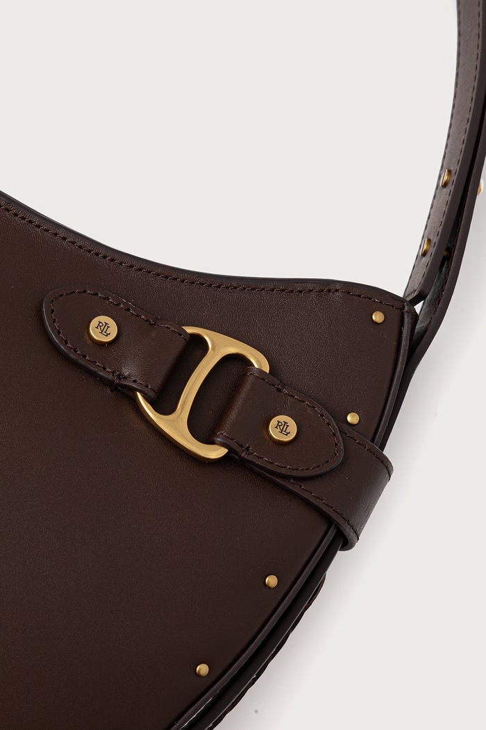 Torebka damska skórzana Lauren Ralph Lauren 431P18660 brązowy